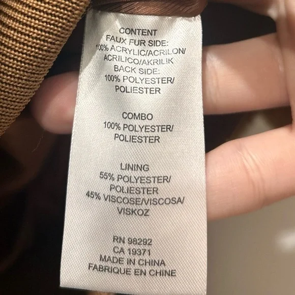 Tibi Luxurious Brown Faux Fur Track Jacket - Picture 6 of 6